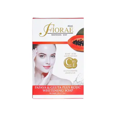 Fiorae Papaya And Gluta Plus Kojic Whitening Soap 165g