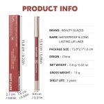 Beauty Glazed Waterproof And Long Lasting Lip Liner