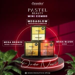 Pastel Beauty Mini Combo: ৩-ইন-১ গ্লো মেকআপ কিট